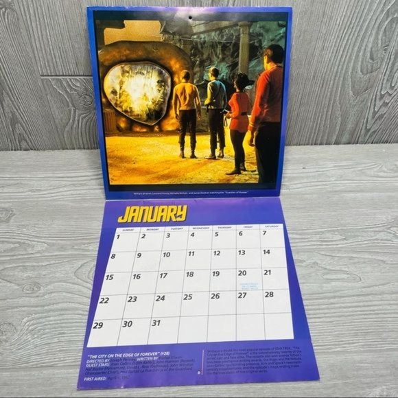 Vintage 1989 Star Trek calendar unused classic episodes from the original show - Picture 2 of 4